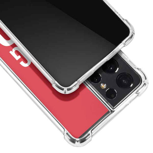 University of Nebraska Go Big Red Galaxy S21 Ultra 5G Clear Case